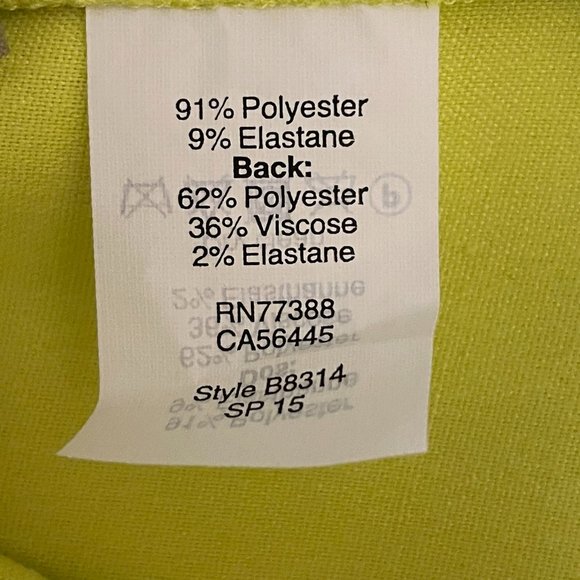 J. CREW Beautiful Chartreuse Sleeveless Sheath Dress with Scalloped Hem - Picture 8 of 9